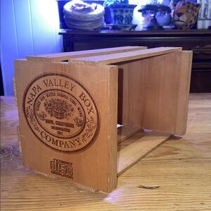 Napa Valley Box Company Wooden Storage Organizer